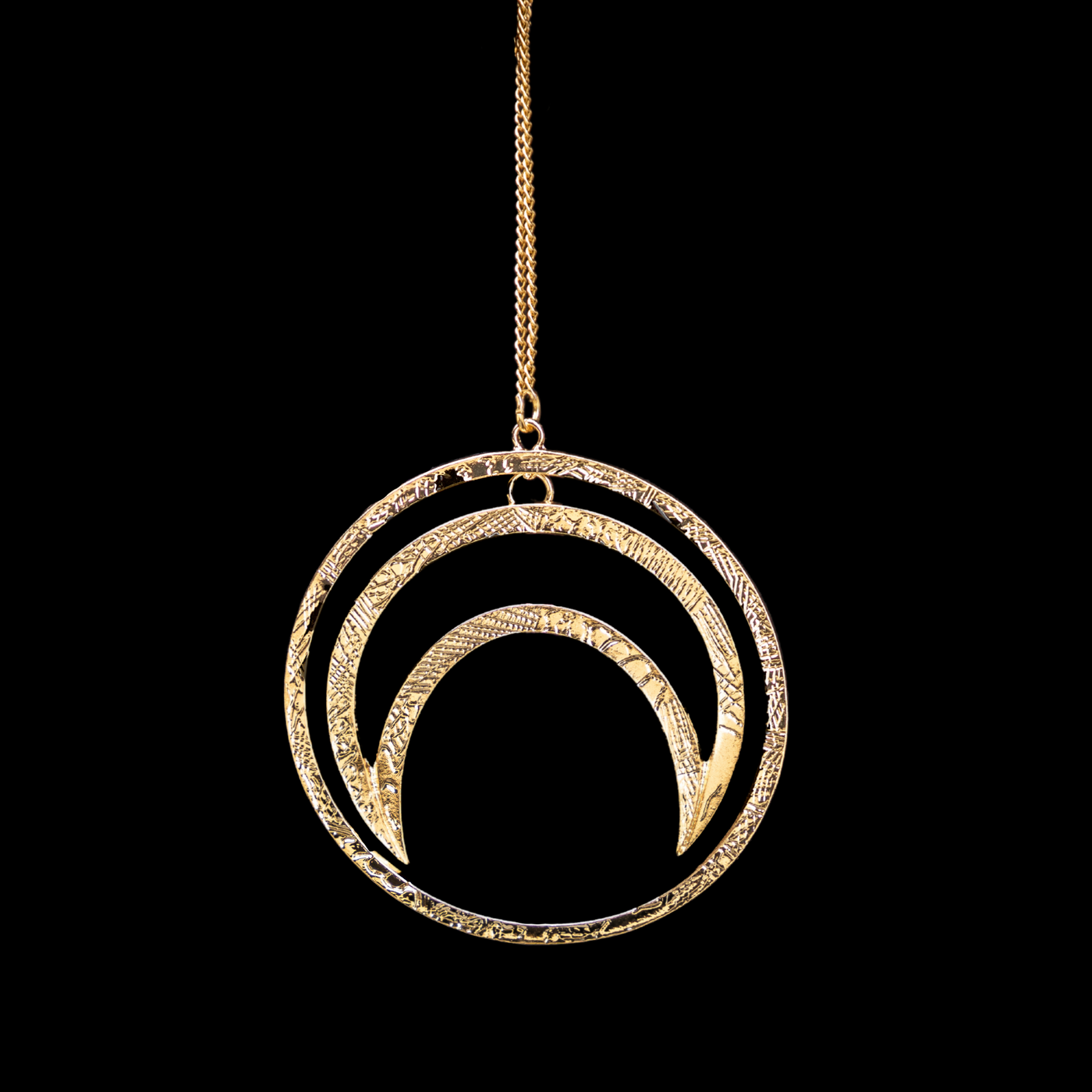 Circle Moon Necklace