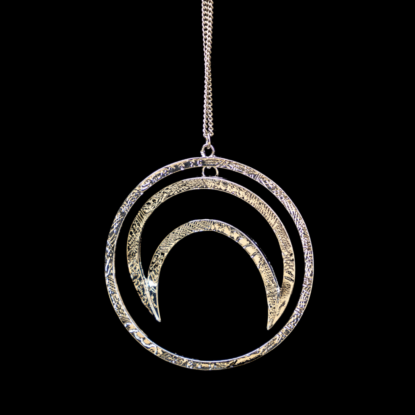 Circle Moon Necklace